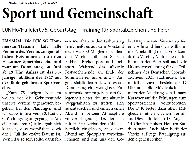 Sport und Gemeinschaft